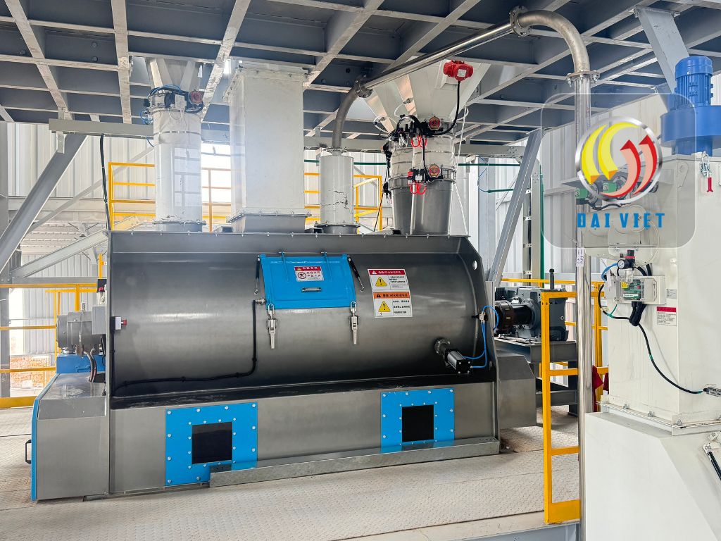 Ảnh hưởng của thời gian trộn vữa keo trong dây chuyền sản xuất