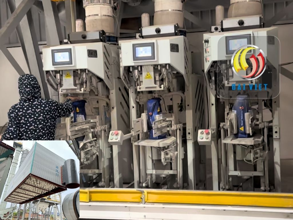 Giải pháp chống bụi trong khu vực đóng bao vữa khô hiệu quả