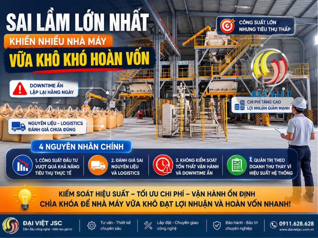 Hình ảnh đầu tư nhà máy vữa khó hoàn vốn do đâu?