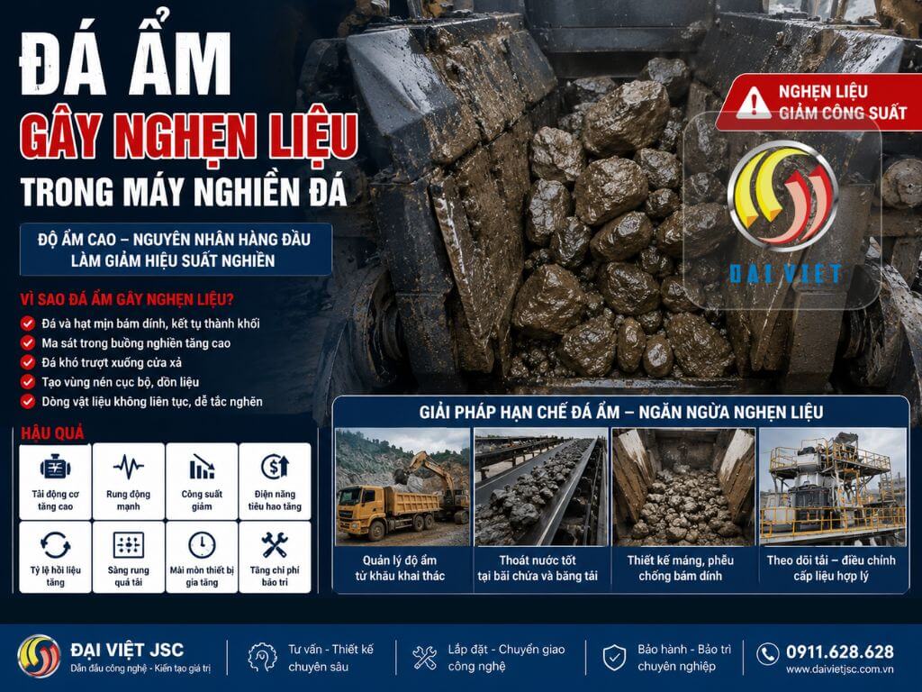 Hình ảnh độ ẩm đá cao nghẹn liệu máy nghiền đá