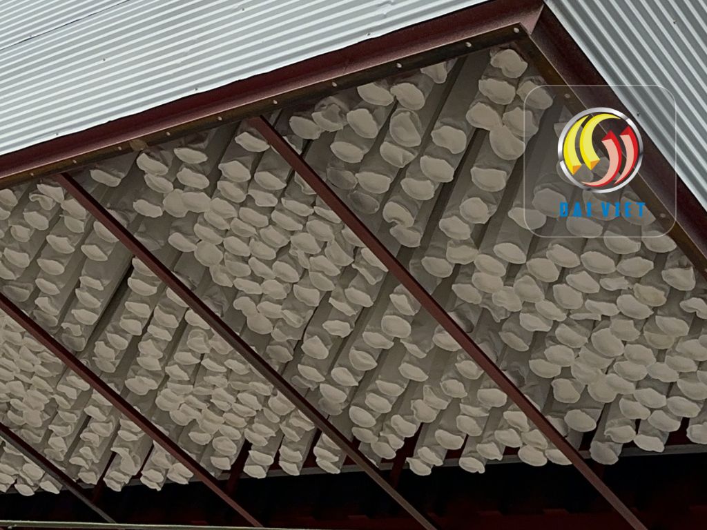 Hình ảnh kiểm tra hệ thống lọc bụi thu bụi trạm Asphalt