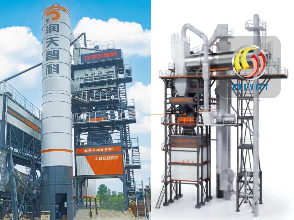 Cách xử lý rung bất thường tại tháp trộn Asphalt: Nguyên nhân và giải pháp chi tiết