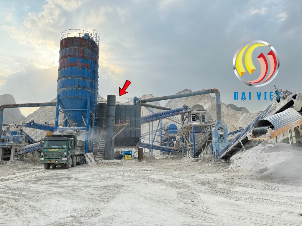 Hình ảnh nghiền cát thu bụi khô giải pháp hiệu quả