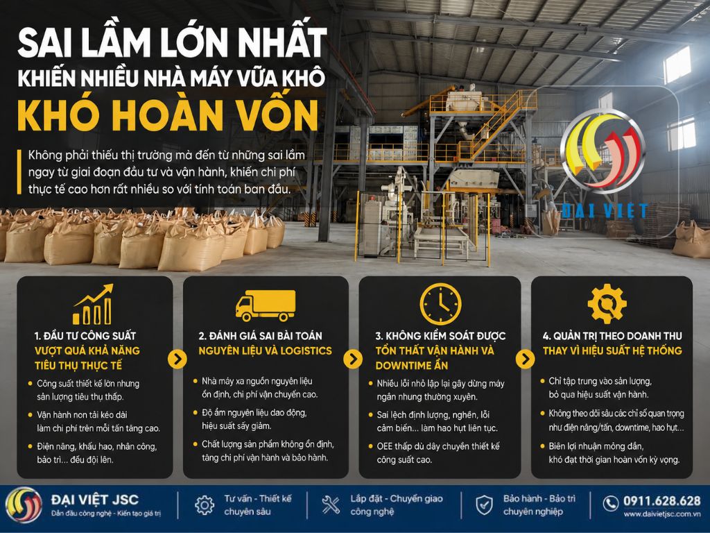 Sai lầm lớn nhất khiến nhiều nhà máy vữa khô khó hoàn vốn
