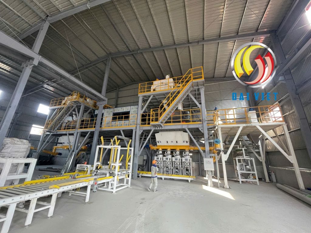 Thời gian lắp đặt dây chuyền vữa khô khoảng bao lâu?