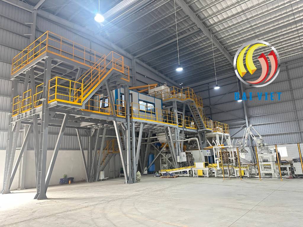 Hình ảnh tiết kiệm điện năng khi vận hành nhà máy vữa khô và keo dán gạch