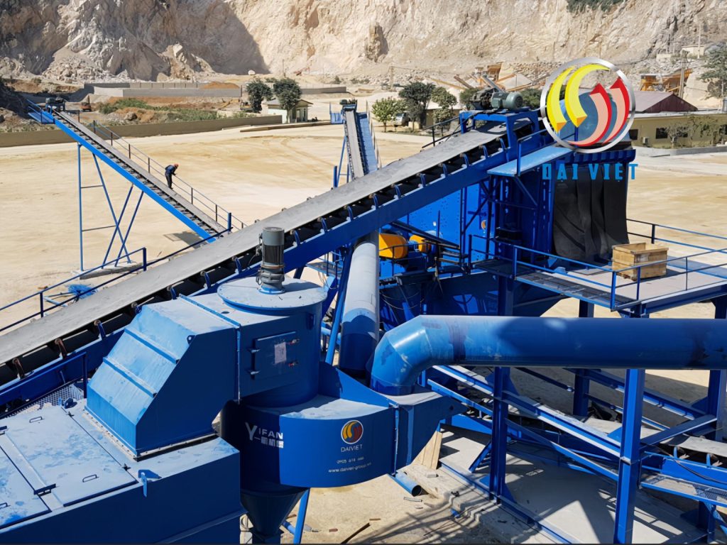 Công nghệ xử lý bụi trong dây chuyền nghiền đá, nghiền cát, nhà máy