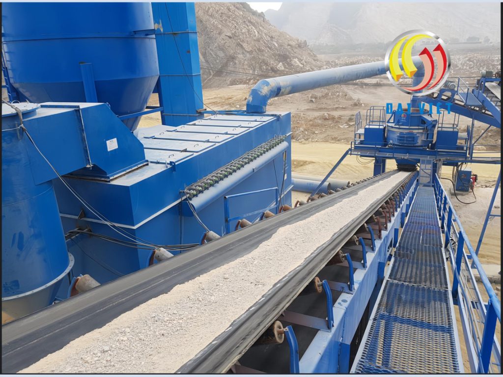 Công nghệ xử lý bụi trong dây chuyền nghiền đá, nghiền cát, nhà máy