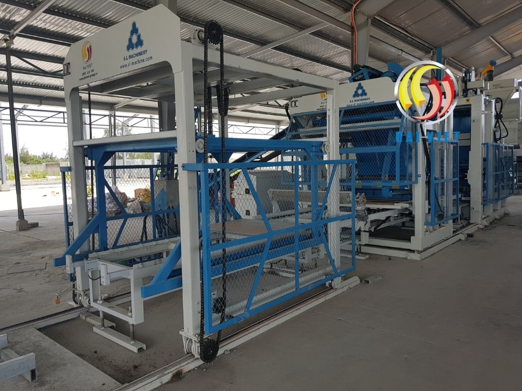 Máy xếp gạch không nung – Giải pháp nâng cao hiệu quả sản xuất