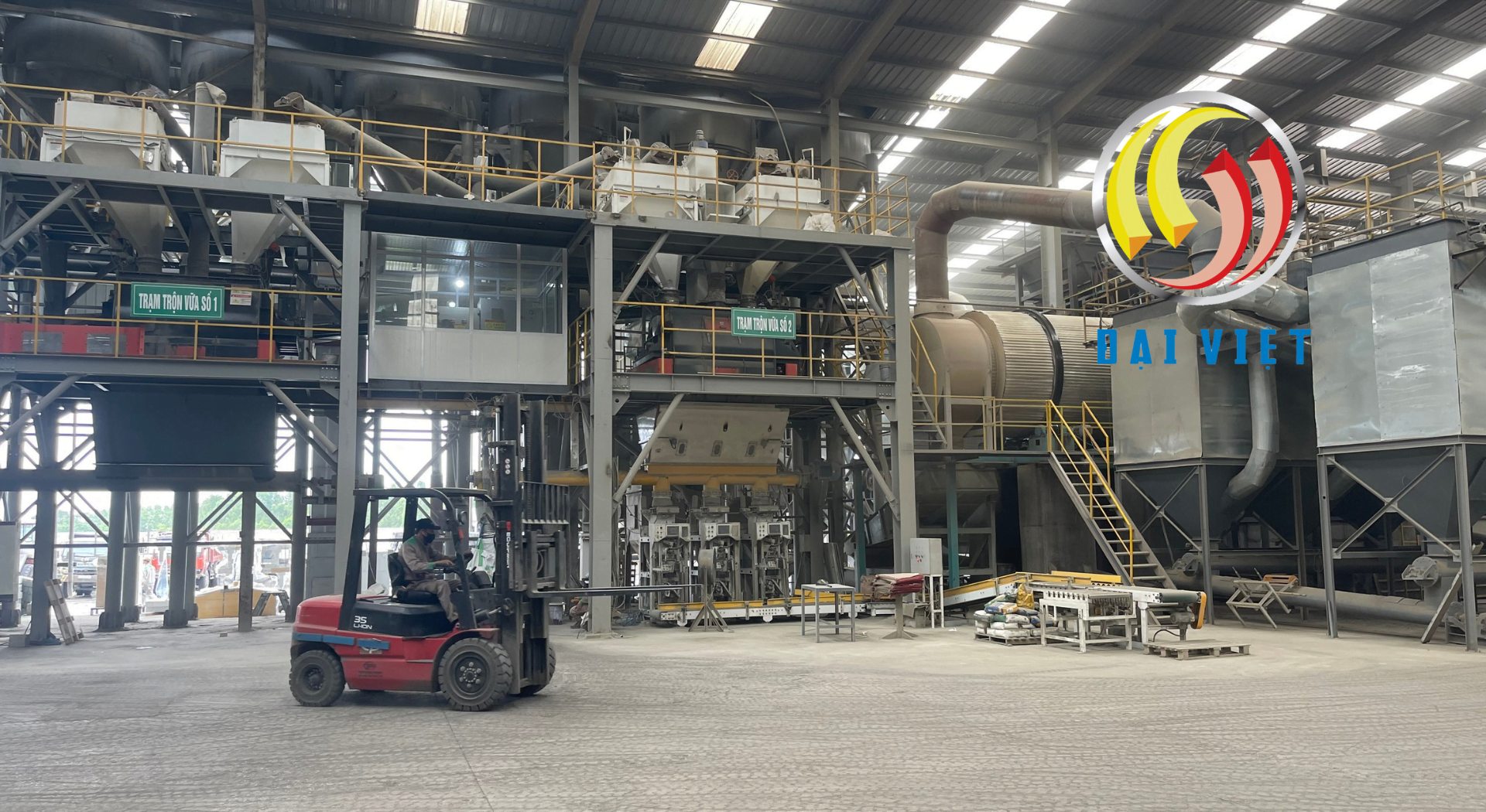 dây chuyền sản xuất vữa khô