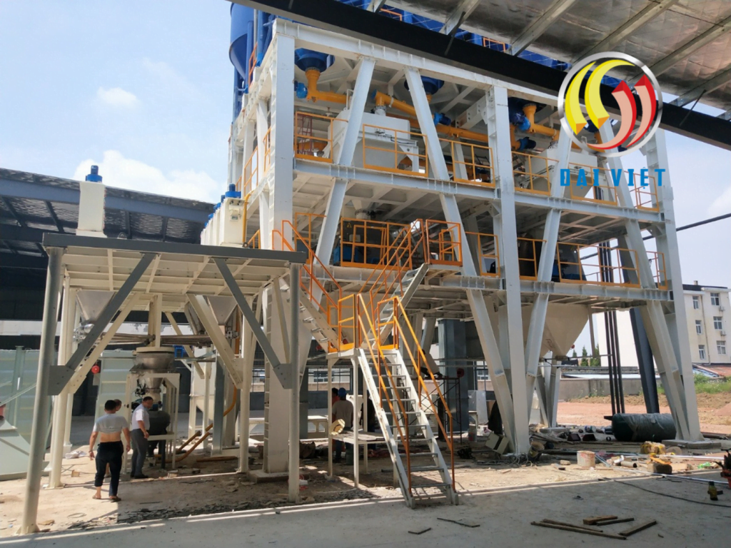 dây chuyền sản xuất vữa khô tự động