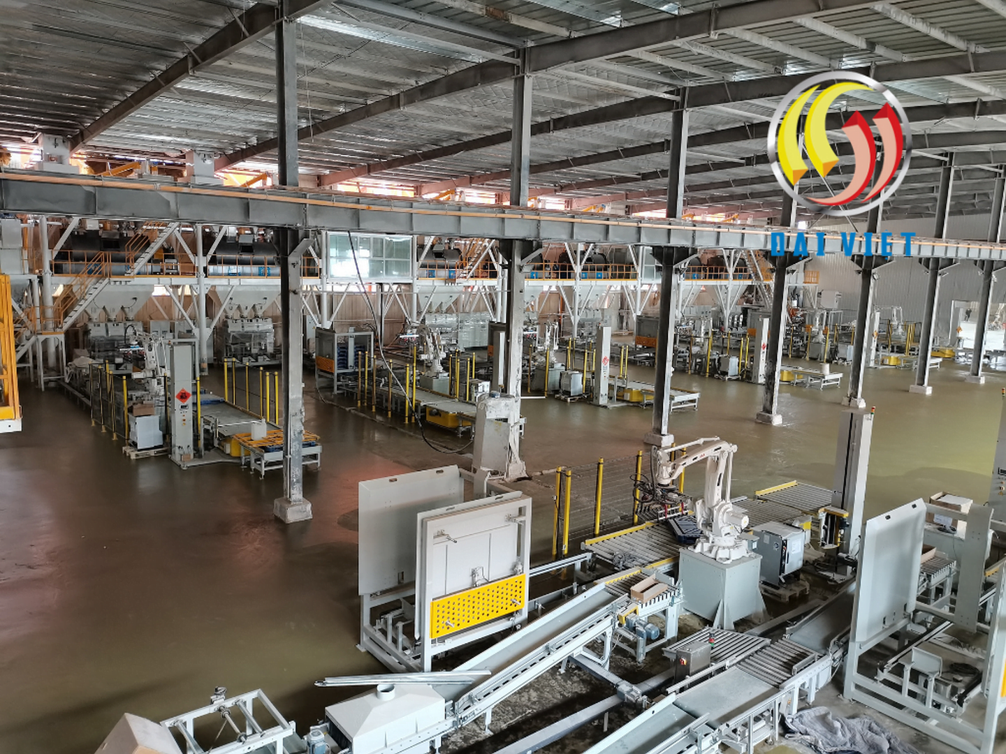 dây chuyền sản xuất vữa khô tự động