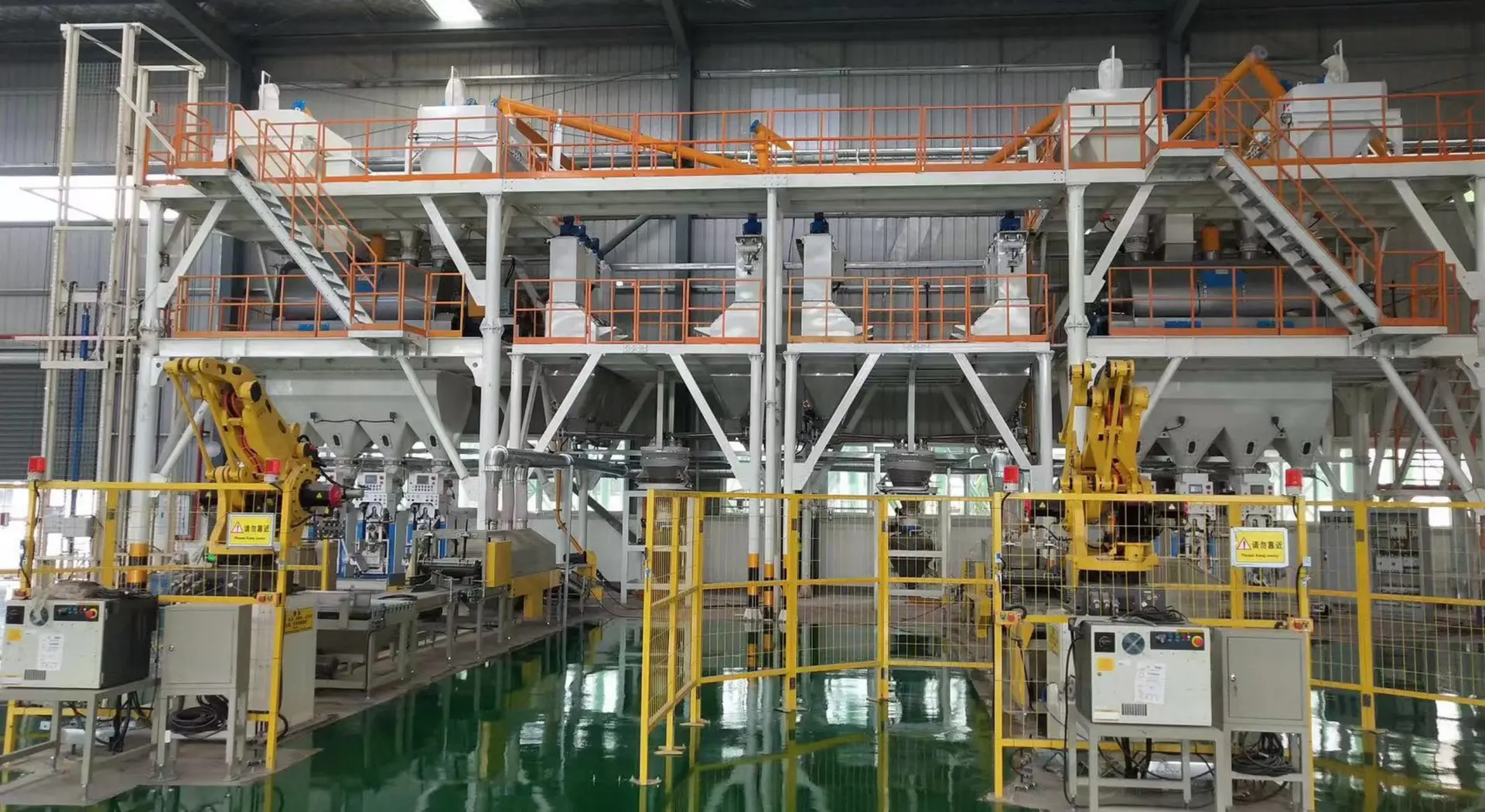 dây chuyền sản xuất vữa khô trộn sẵn