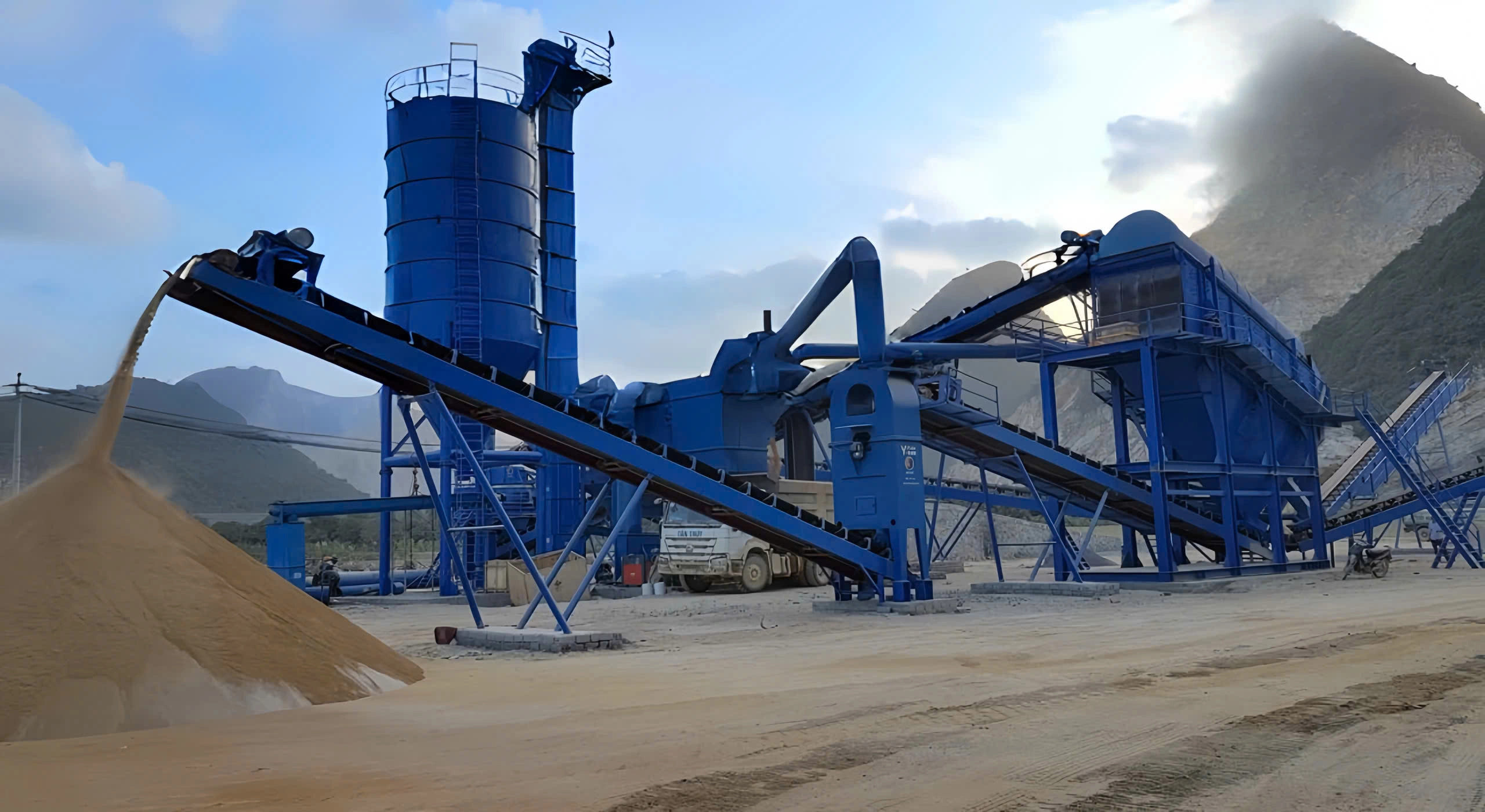 dây chuyền máy nghiền đá - nghiền cát nhân tạo