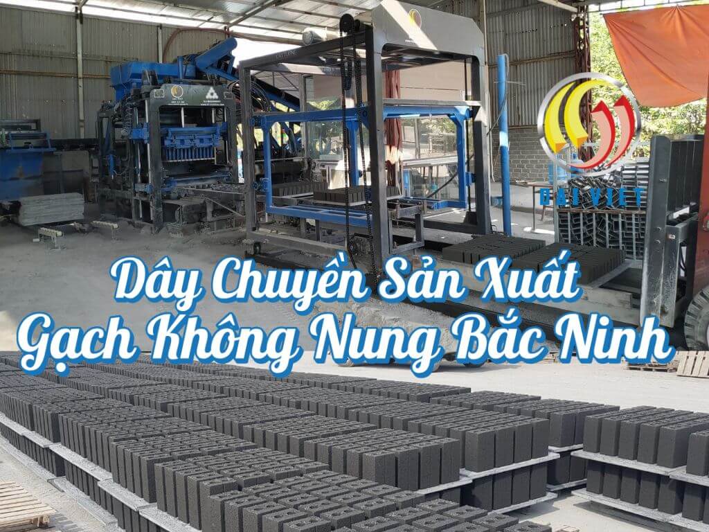 Hình ảnh dây chuyền sản xuất gạch không nung ở Bắc Ninh