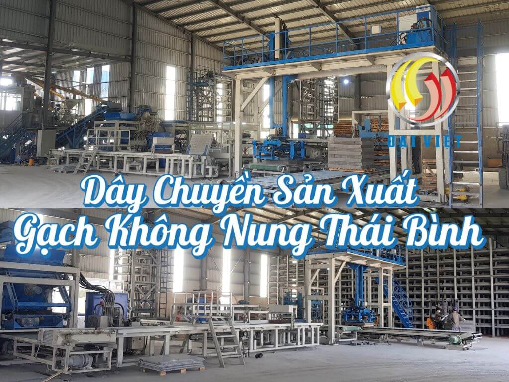 Hình ảnh dây chuyền sản xuất gạch không nung ở Thái Bình