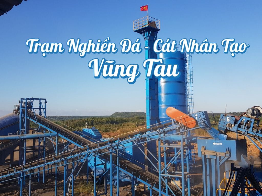 Hình ảnh trạm nghiền đá cát nhân tạo ở Quảng Bình