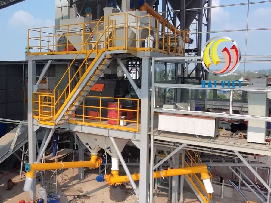 Hình ảnh dây chuyền vữa khô Bắc Giang