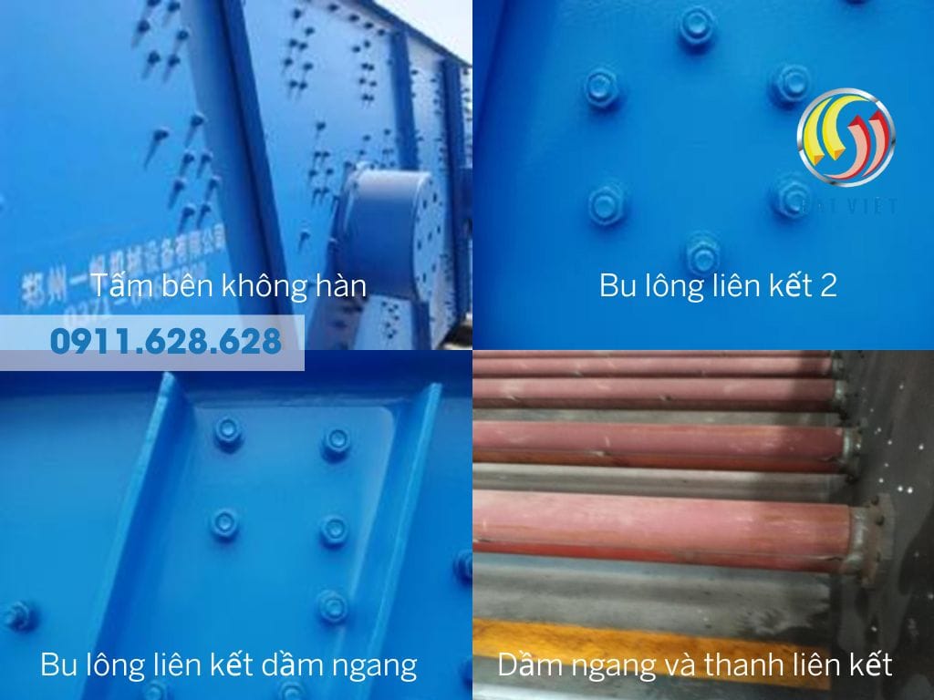 Hình ảnh bộ phận cấu tạo máy sàng rung tròn YK