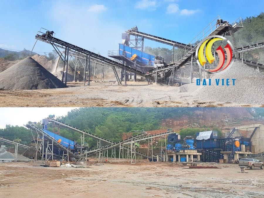 Dây chuyền nghiền đá cát Hà Tĩnh 350 Tấn/giờ