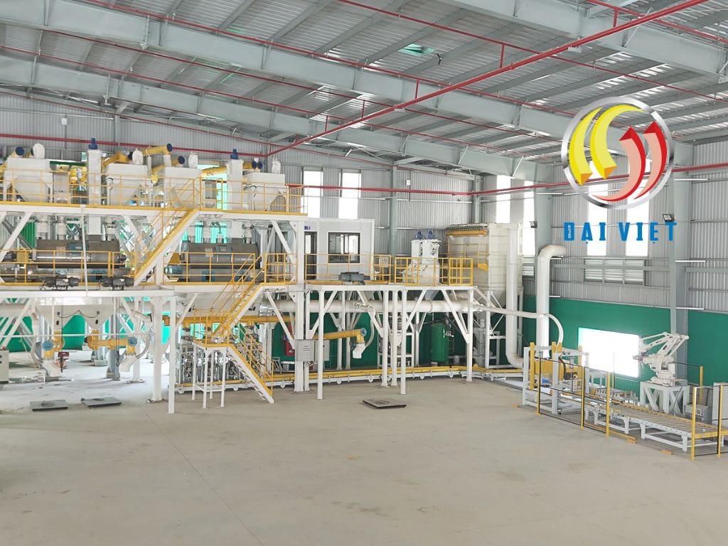 Hình ảnh sự cố dây chuyền vữa khô và cách khắc phục hiệu quả