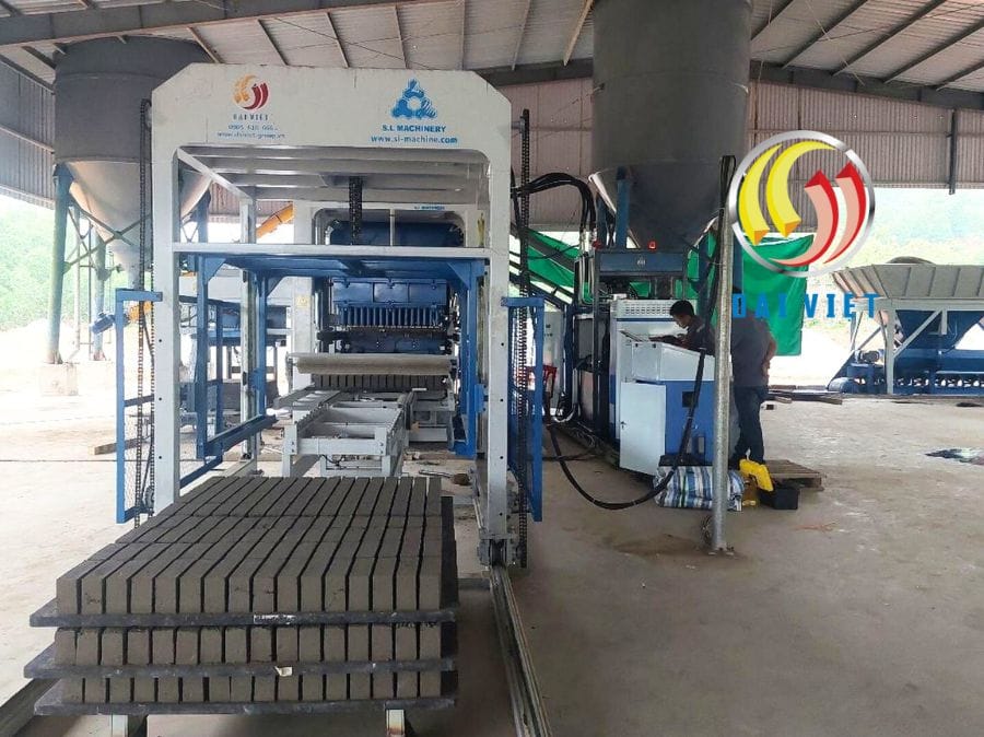 Hình ảnh dây chuyền gạch không nung Hà Tĩnh