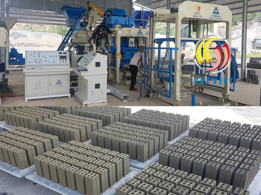 Hình ảnh dây chuyền gạch không nung Khánh Hòa