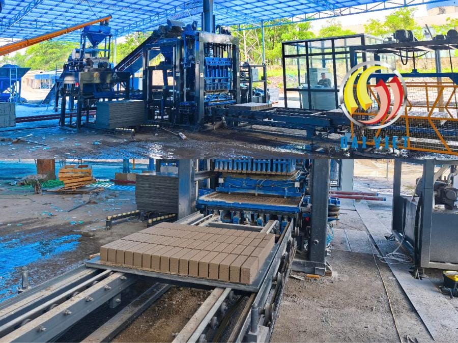 Hình ảnh dây chuyền gạch không nung Thái Nguyên