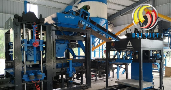 Hình ảnh cấu tạo máy ép gạch không nung bán tự động