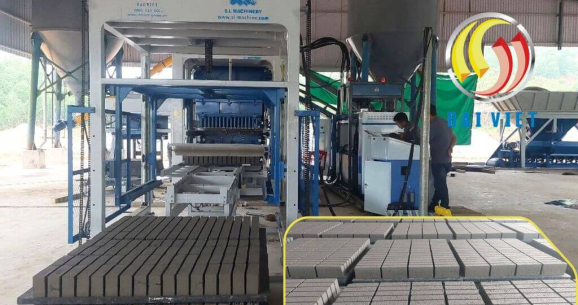 Hình ảnh máy ép gạch tự động của Đại Việt JSC