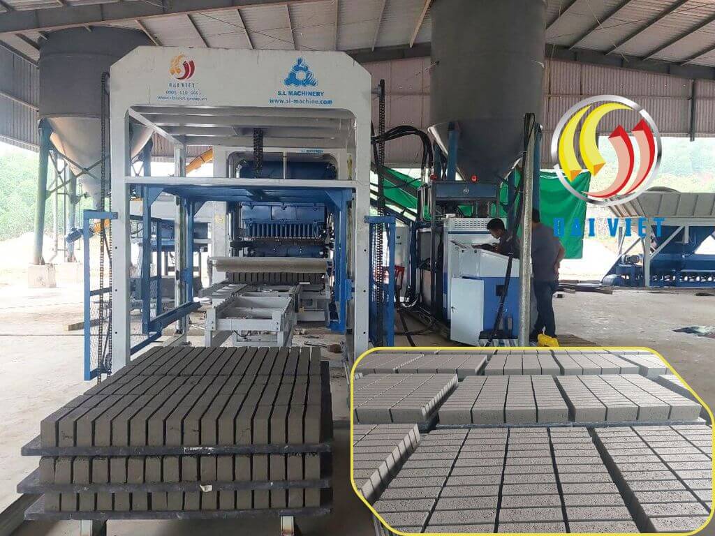 Hình ảnh máy ép gạch tự động của Đại Việt JSC