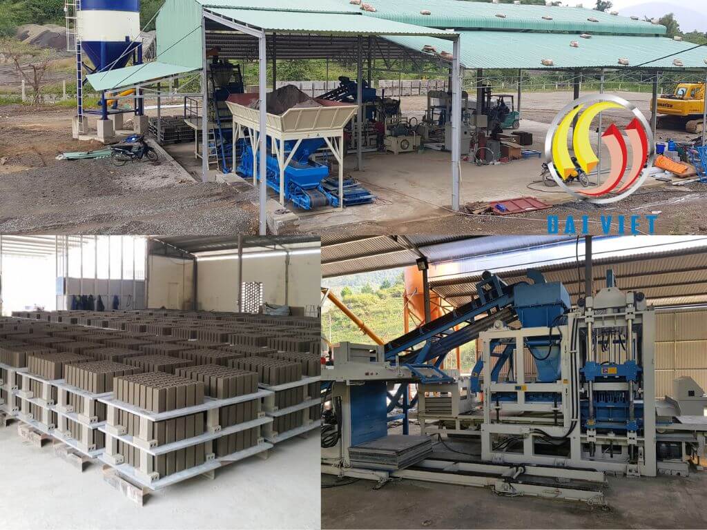 Hình ảnh các loại máy gạch không nung phổ biến tại Việt Nam