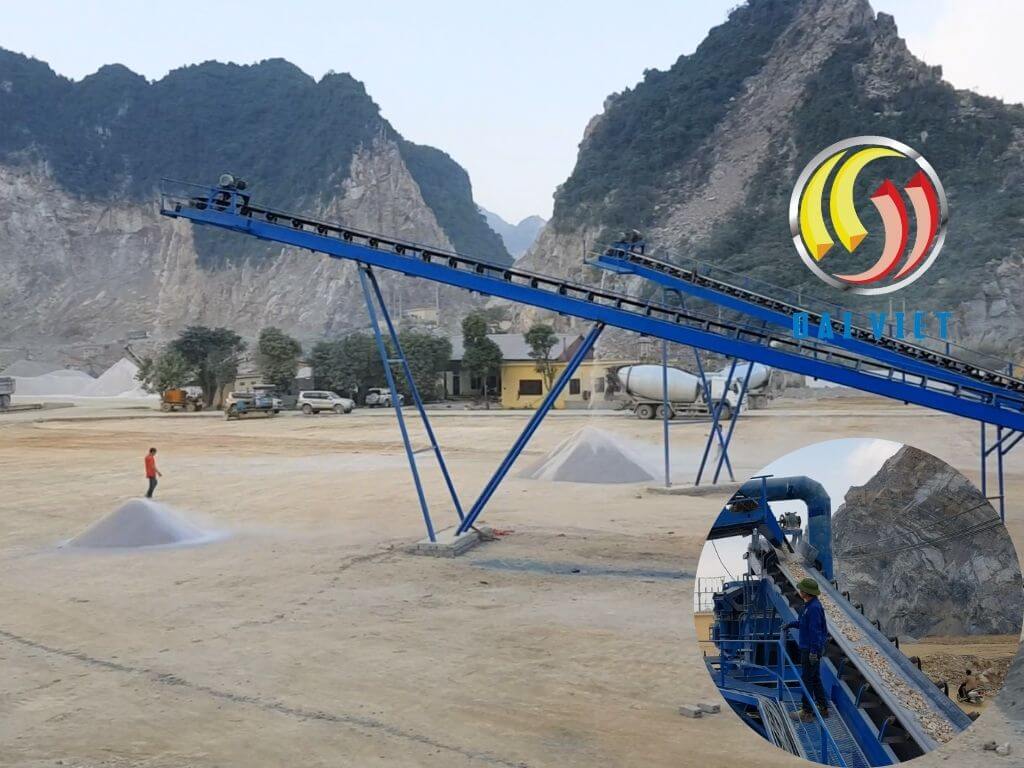 Hình ảnh dây chuyền nghiền cát nhân tạo từ đá vôi