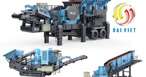 Hình ảnh giá máy nghiền đá di động