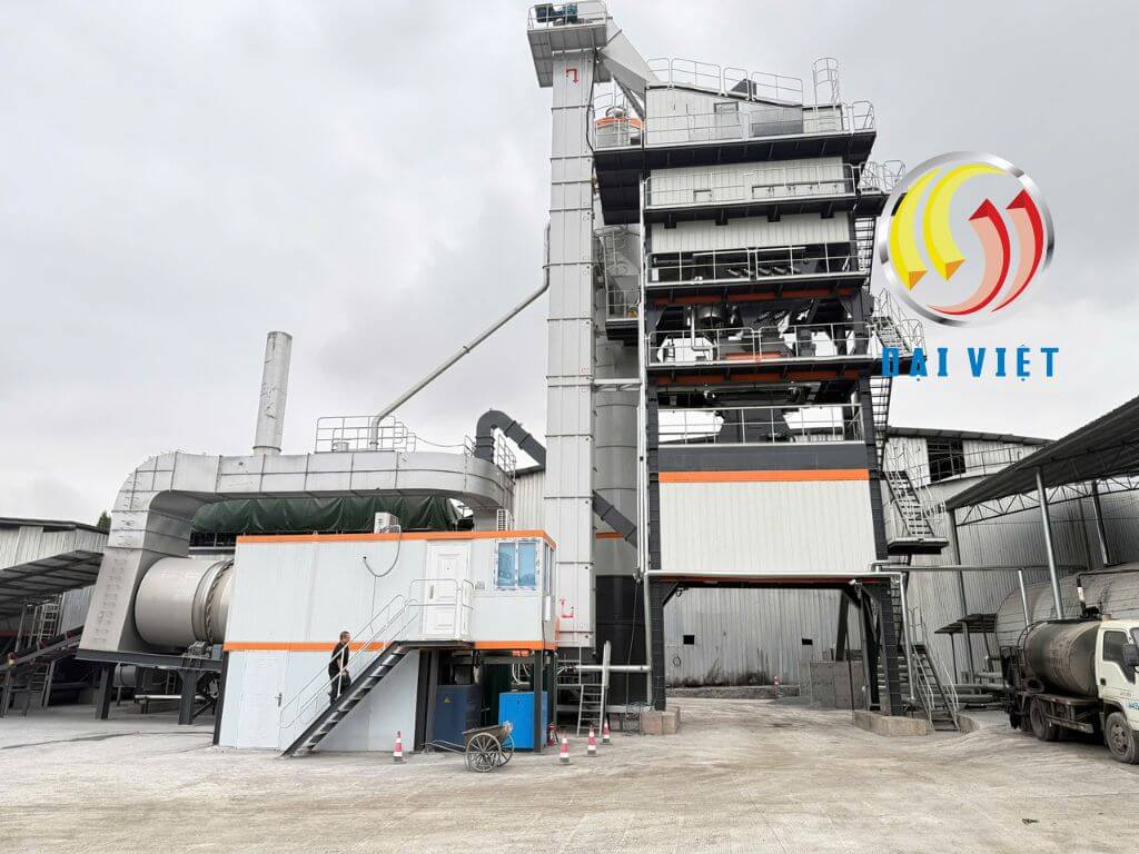 Hình ảnh tổng quan trạm trộn bê tông nhựa nóng thực tế