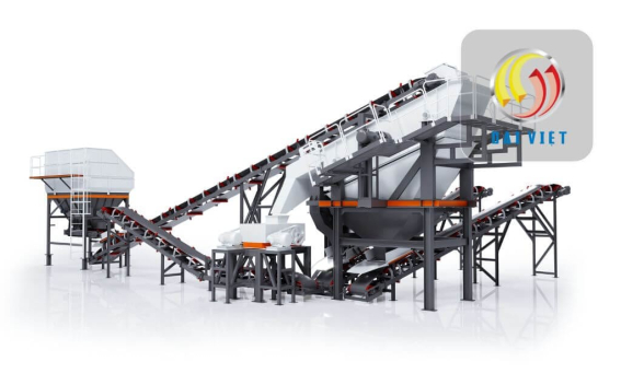 Hình ảnh trạm nghiền sàng nhựa tái chế RAP