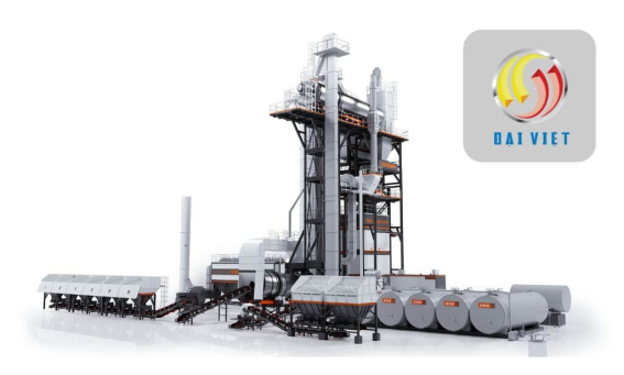 Hình ảnh trạm trộn bê tông nhựa nóng tái chế LBR hiện đại