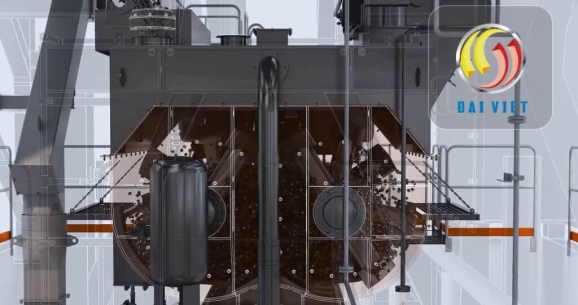 Hình ảnh so sánh trạm trộn nhựa nóng dạng batch và drum